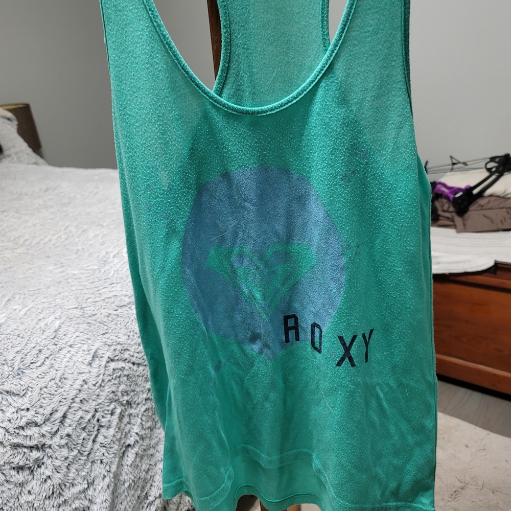 Roxy Teal Tank Top